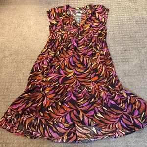 Democracy Purple and Orange High-low dress